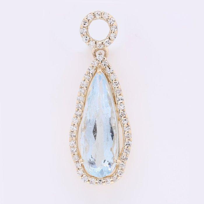 Zonder minimumprijs - Hanger - 14 karaat Geel goud - 1.69ct., Sieraden, Tassen en Uiterlijk, Antieke sieraden