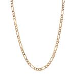 Gouden figaro collier 61 cm 14 karaat, Verzenden, Zo goed als nieuw, Goud, Goud