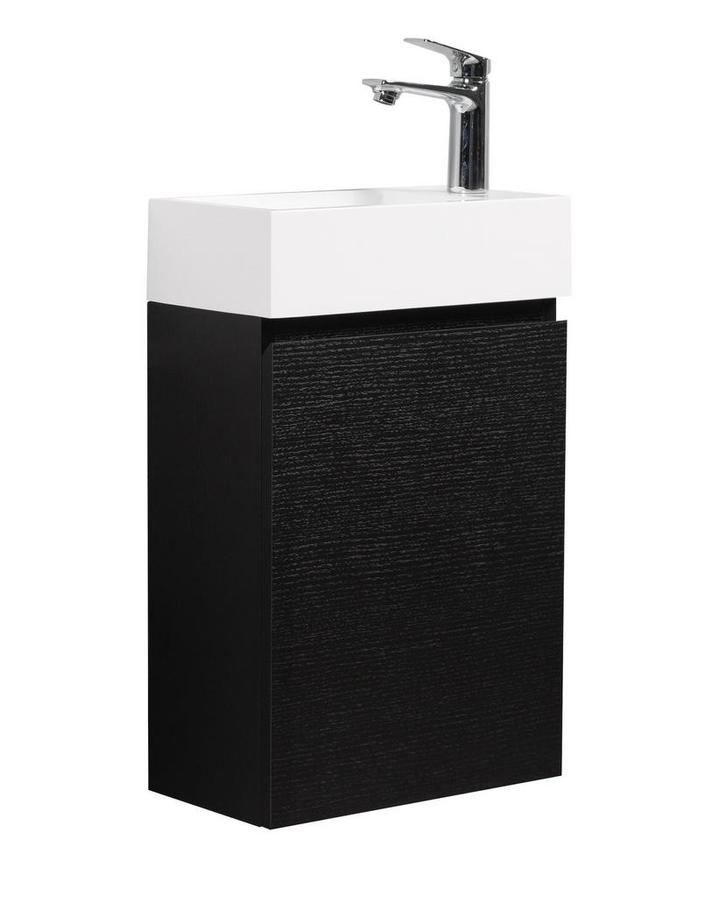 Toiletmeubel Angela 40 x 22 cm Zwart Fonteinmeubel, Doe-het-zelf en Verbouw, Sanitair, Nieuw, Wastafel, Verzenden