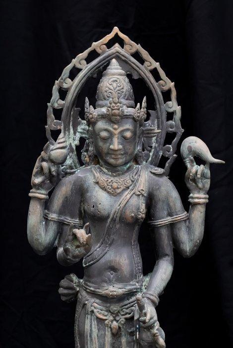 Bonzen beeld van Avalokiteshvara (80 cm, 4,8 kg) - Indonesië, Antiek en Kunst, Kunst | Niet-Westerse kunst