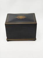 Sigarendoos - Hout, Messing - Napoleon III sigarenkist, Antiek en Kunst