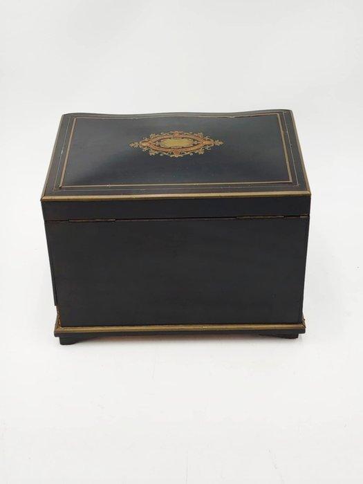Sigarendoos - Hout, Messing - Napoleon III sigarenkist, Antiek en Kunst, Antiek | Overige Antiek