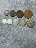 Rusland, Sovjet-Unie (USSR) Set of 9 coins, incl. silver