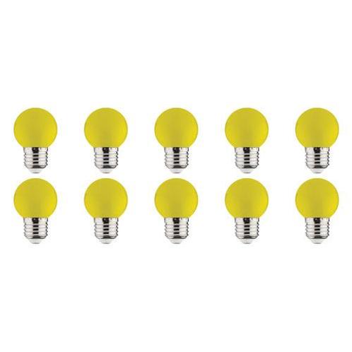 LED Lamp 10 Pack - Romba - Geel Gekleurd - E27 Fitting - 1W, Huis en Inrichting, Lampen | Tafellampen, Nieuw, Overige materialen