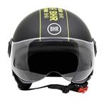 BHR 835 vespa helm zwart stripe, Nieuw met kaartje