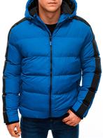 Italian Style - Gewatteerd Herenjack - Blauw - Winter -, Kleding | Heren, Jassen | Zomer, Verzenden, Nieuw, Edoti