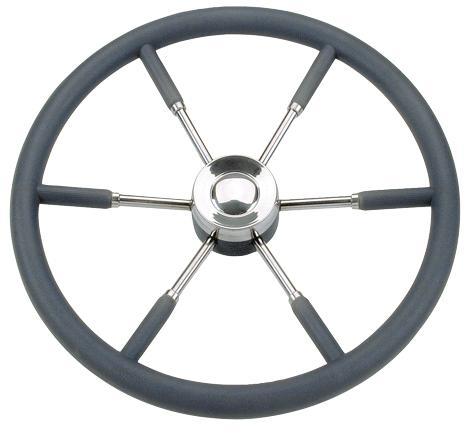 STUURWIEL TYPE 9 RVS POLY 45 CM, Watersport en Boten, Bootonderdelen, Nieuw, Zeilboot of Motorboot, Ophalen of Verzenden