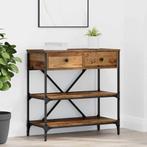 vidaXL Wandtafel met lade met plank met opslag Oud hout, Huis en Inrichting, Verzenden, Nieuw