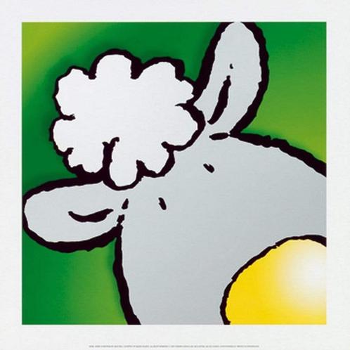 Kunstdruk Jean Paul Courtsey - Sheep 30x30cm, Huis en Inrichting, Woonaccessoires | Schilderijen, Tekeningen en Foto's, Nieuw