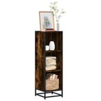vidaXL Boekenkast 33,5x33x107,5 cm bewerkt hout gerookt, Huis en Inrichting, Kasten | Boekenkasten, Verzenden, Nieuw, Overige houtsoorten
