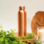 Puur koperen waterfles glad ± 950 ml, Nieuw