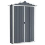 Tuinschuur 116x45x175 cm gegalvaniseerd staal grijs, Tuin en Terras, Tuinhuizen, Verzenden, Nieuw