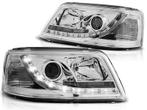 Koplampen VW T5 03-09 Devil Eyes real DRL LED Chroom, Ophalen of Verzenden, Nieuw