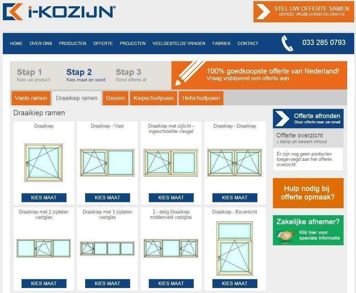 100% GOEDKOOPSTE KUNSTSTOF KOZIJNEN, RAMEN EN SCHUIFPUI EN!!, Doe-het-zelf en Verbouw, Overige Doe-het-zelf en Verbouw, Nieuw