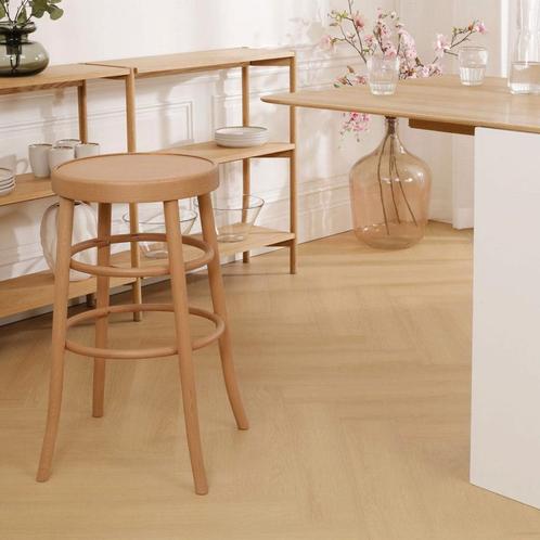 20% korting | fameg | houten barkruk naturel | 75 cm, Huis en Inrichting, Barkrukken, Nieuw, 1 kruk, Hout, 30 tot 60 cm, Verzenden