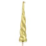Culpitt Taartkaars Unicorn Hoorn Goud 10,5cm, Verzenden, Nieuw