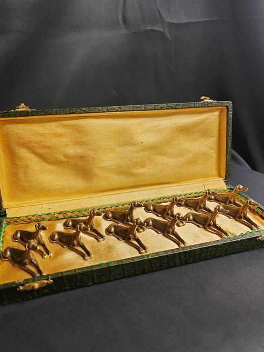 Messensteun (12) - Verguld brons, Antiek en Kunst, Antiek | Meubels | Tafels