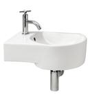 Fonteinset Differnz Appollo Links 14x27x41 cm Keramiek Wit, Ophalen of Verzenden, Nieuw, Chroom, Overige typen