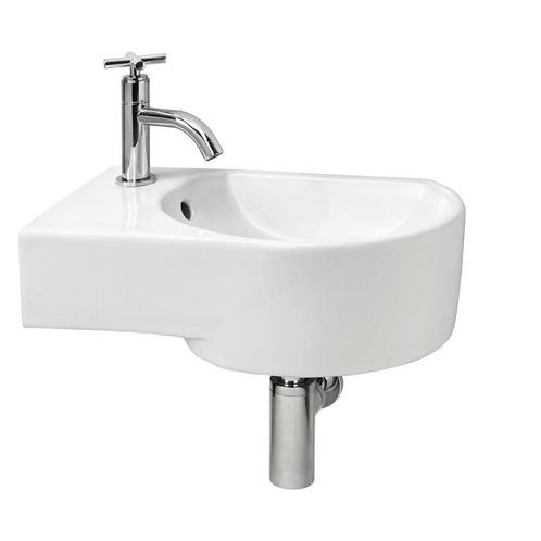Fonteinset Differnz Appollo Links 14x27x41 cm Keramiek Wit, Doe-het-zelf en Verbouw, Sanitair, Overige typen, Nieuw, Chroom, Ophalen of Verzenden
