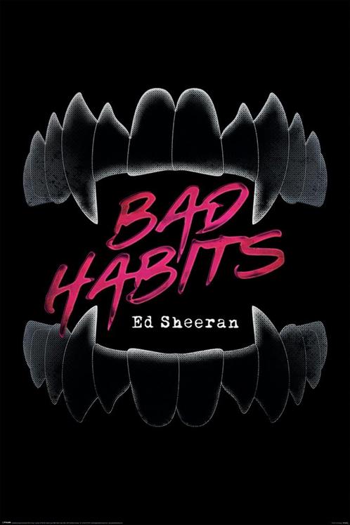 Poster Ed Sheeran Bad Habits 61x91,5cm, Verzamelen, Posters, Nieuw, A1 t/m A3, Verzenden
