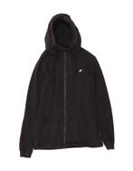 NIKE Mens Zip Hoodie Sweater Small Black Cotton, Verzenden, Nieuw