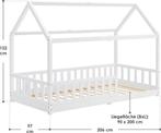 2dekans | Kinderbed Marli - 90 x 200 cm - Wit, Kinderen en Baby's, Ophalen of Verzenden, Zo goed als nieuw