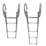 Zwemtrap Telescopisch RVS316 met 1 + 3 Treden en Zijbeugels, Watersport en Boten, Ophalen of Verzenden, Nieuw, Zeilboot of Motorboot