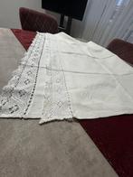 Asciugamano antico in lino con pizzo all’uncinetto corredo, Antiek en Kunst