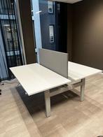 Duo Werkplek Elektrisch Verstelbaar - Merk Ahrend, Verzenden, In hoogte verstelbaar, Zo goed als nieuw, Stabureau