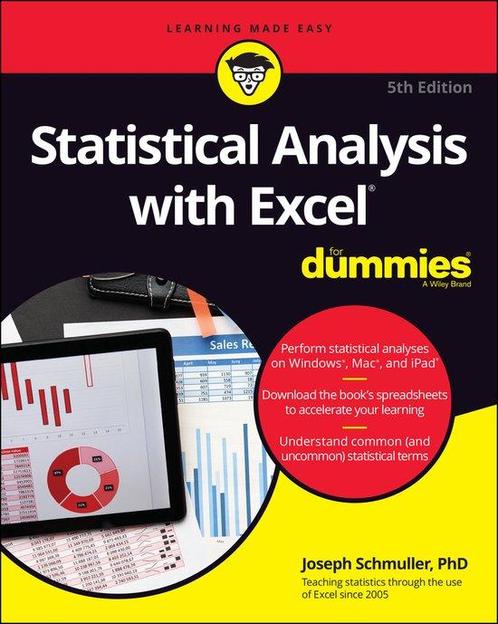 9781119844549 Statistical Analysis with Excel For Dummies, Boeken, Schoolboeken, Nieuw, Verzenden