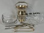 EPNS England & Kosta Boda - Ijsemmer (3) - Glas, Verzilverd