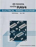 1994 TOYOTA RAV4 ELECTRISCH SCHEMA WERKPLAATSHANDBOEK, Auto diversen, Handleidingen en Instructieboekjes