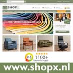 Set van 6 leren eetkamerstoelen - met sledepoot - groen leer, Nieuw, Industrieel, Leer, Ophalen of Verzenden