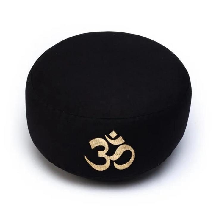 Meditatiekussen Ohm Zwart Bio-Katoen, Huis en Inrichting, Woonaccessoires | Kussens, Ophalen of Verzenden