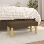 vidaXL Bankje 70x30x30 cm stof bruin, Verzenden, Nieuw, Stof, Minder dan 150 cm