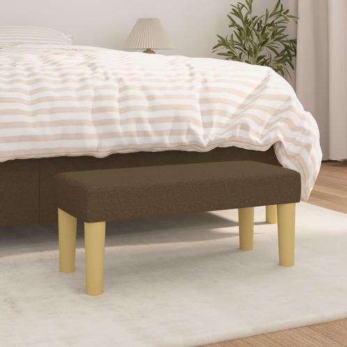 vidaXL Bankje 70x30x30 cm stof bruin, Huis en Inrichting, Banken | Bankstellen, Nieuw, Minder dan 150 cm, Stof, Verzenden