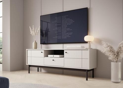 Meubella TV-Meubel beige 154 cm | TV-Kast met lade, Huis en Inrichting, Kasten | Televisiemeubels, 150 tot 200 cm, 25 tot 50 cm
