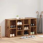 vidaXL Schoenenbank met plank Anders Oud hout 103 x 30 x 55, Huis en Inrichting, Verzenden, Nieuw
