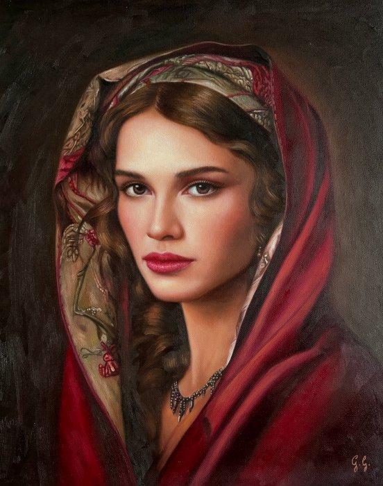 Giuseppe Giglio (1957) - Riflesso porpora, Antiek en Kunst, Kunst | Schilderijen | Klassiek