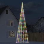 vidaXL LED-kerstboom aan vlaggenmast 3000 LEDs kleurrijk 800, Verzenden, Nieuw