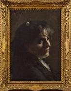 Luigi Conconi (1852-1917) - Ritratto femminile, Antiek en Kunst, Kunst | Schilderijen | Klassiek