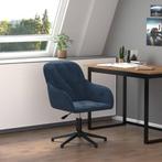 Kantoorstoel Blauw Fluweel - Perfecte Retourdeal!, Huis en Inrichting, Ophalen of Verzenden, Nieuw, Blauw, Bureaustoel