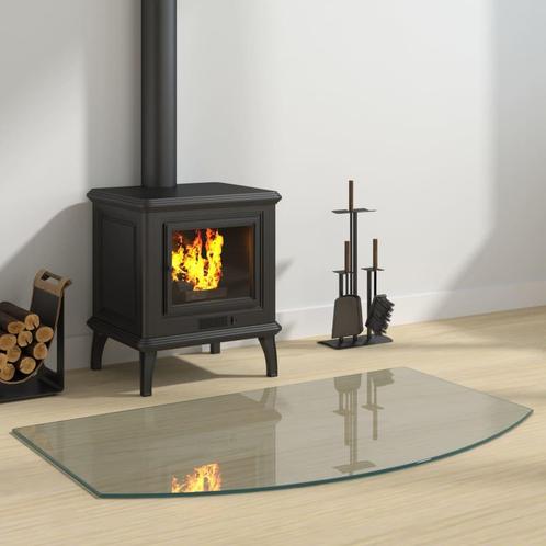 vidaXL Glasplaat openhaard 100x60 cm, Doe-het-zelf en Verbouw, Glas en Ramen, Nieuw, Verzenden