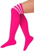 Cheerleader sokken pink/wit, Kleding | Dames, Carnavalskleding en Feestkleding, Ophalen of Verzenden, Nieuw