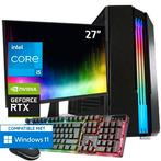 Core i5+F + RTX 4060 Game PC Set met Monitor Toetsenbord Mu, Nieuw