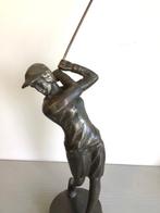 sculptuur, Golfer in full swing - 32 cm - Legering