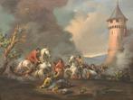 A. Ripa (XX) - Scena di battaglia con cavalieri