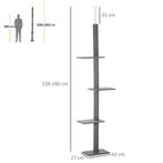 TRUUSK Verstelbare Krabpaal 228-260 cm - Plafondhoog - Katte, Verzenden, Nieuw