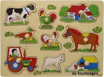 houten puzzels met knopjes - noppenpuzzel - houten puzzels beschikbaar voor biedingen