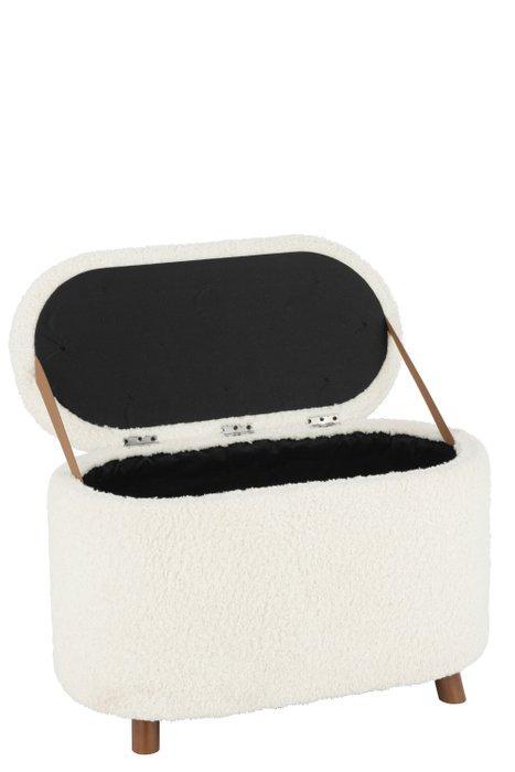 Poef - Hout - Opbergruimte - Teddy 80cm, Antiek en Kunst, Kunst | Designobjecten